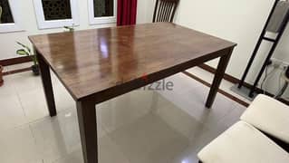 6 Seater Dining Table. As good as new.