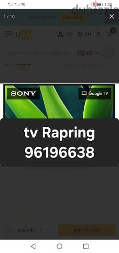 TV raparing 0