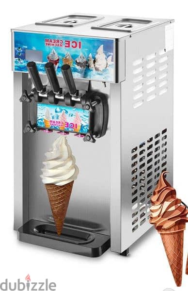 softy ice cream machine 3 flavor and restaurant machines 1