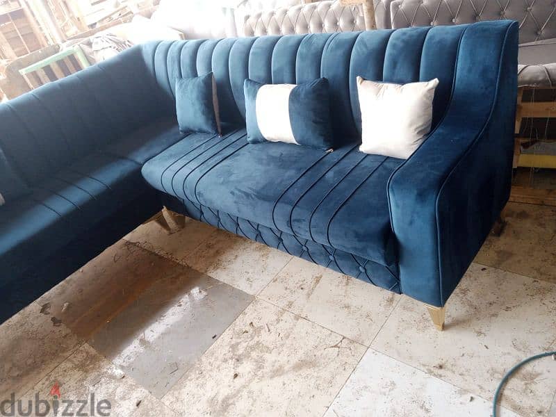 Brand New  Comfortable  L Shape Full Set Sofa Offer Price 6