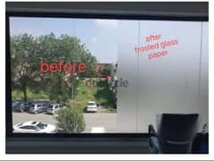 window tint film available,UV protection stickers, Printing on frosted 0
