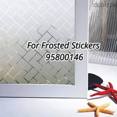 Window Frosted Privacy stickers available,Logo printing on frosted 0