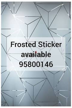 Frosted Sticker available, Window tint black film available, 0