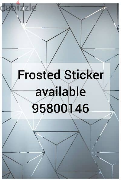 Frosted Sticker available, Window Blind sheets,UV protected sticker