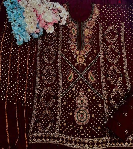 Embroidered indian full suits 5