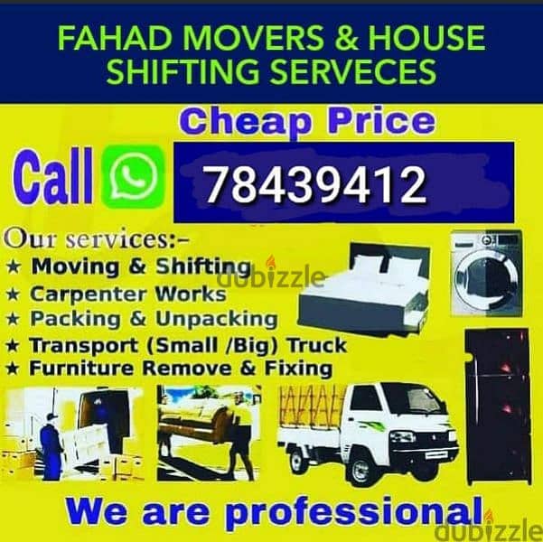 Muscat Mover packer shiffting carpenter furniture 0