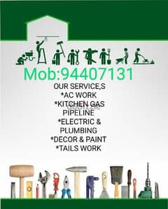 we do Ac , washing machine, refrigerator and cooking appliance repair