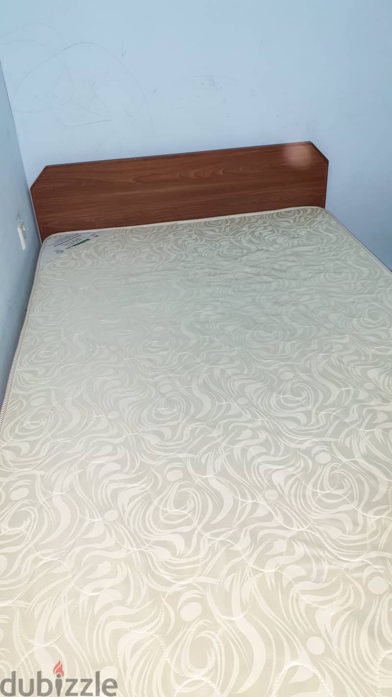 Wooden Bed with mattress, 5