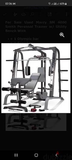 For Sale Marcy SM 4000 Smith Personal Trainer