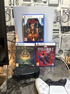 PlayStation5 disc version with 3 rare games and 2 controllers