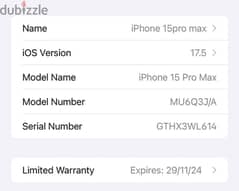 iPhone 15pro max (256GB)