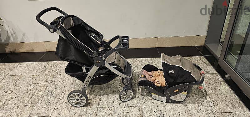 Stroller, Car Seat and Base 2