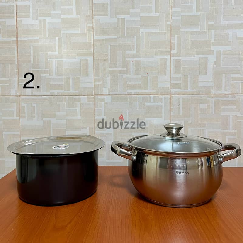 Induction cooker and pots 1