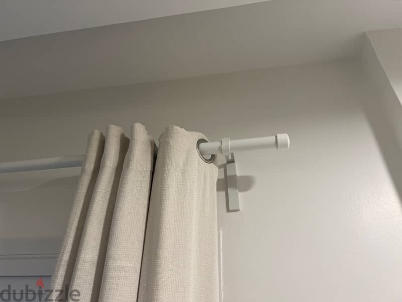 IKEA curtain rods and holders 1