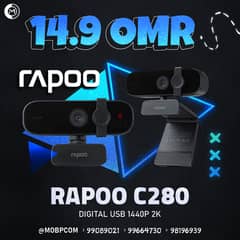 RAPOO C280 Digital USB 2K WebCam - كاميرا بجودة عالية ! 0