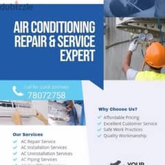AC installation and service works