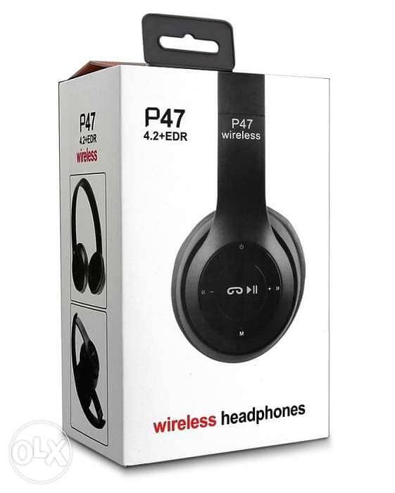 Wireless Headphones, P47 Bluetooth Over Ear Foldable Headset with Micr 4