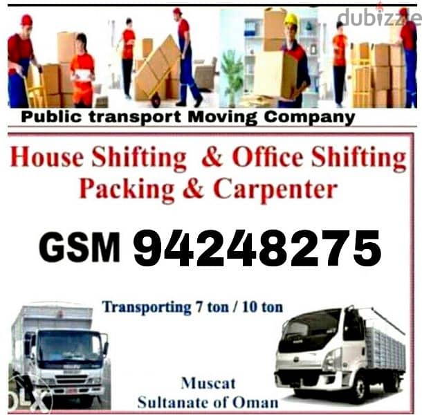 Mover house shifting, Carpenter,3,7,10 ton vehicles شحن۔ نقل عام آثاث 1