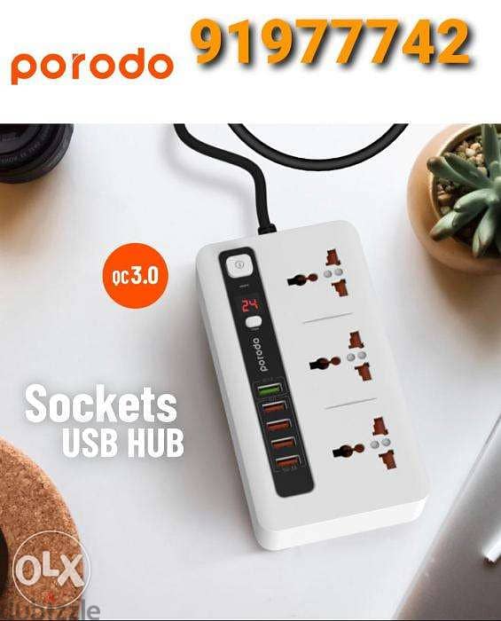 Power socket & usb hub with timer charging 0