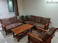 6 seater sofa with center table 0