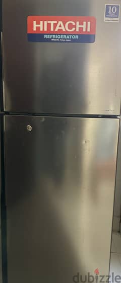 Hitachi double door fridge and washing machine