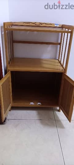WOODEN TABLE WITH CABINET (Urgent Sale)