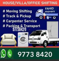 house office villa Stro shifting packing loding carpenter tarnsport