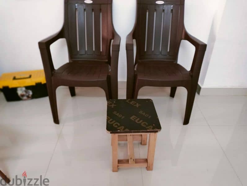 1 Table- 3 Chair & Stool 2