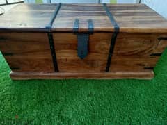 wooden chest 105x45x45 cm