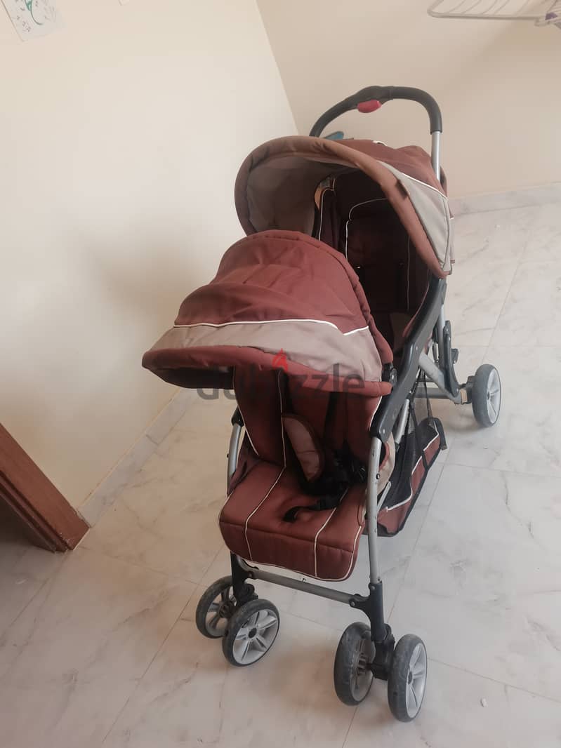 Twin baby stroller 1