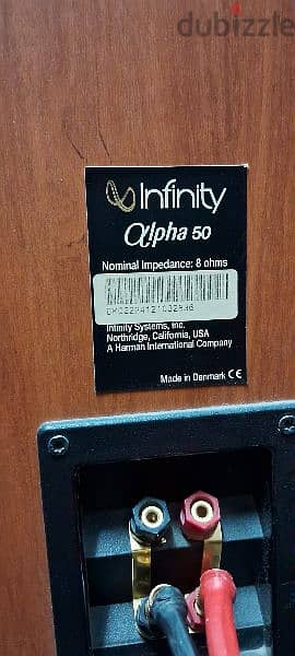 Infinity Alpha 50 speakers set Made in Denmark 3