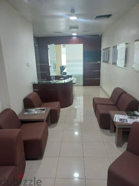 excellent location fully furnished office . 1