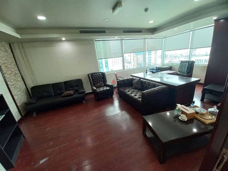 excellent location fully furnished office . 5