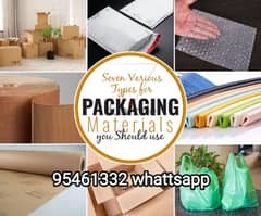 We have Packing Material Boxes Stretch roll Rope Tape Cargo bags Paper 0