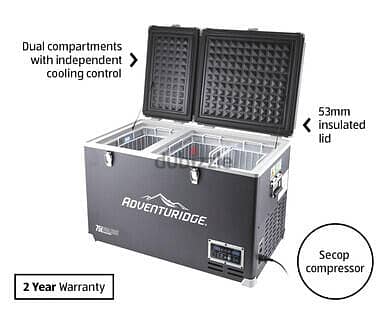 75L Dualzone Portable Fridge Freezer 1