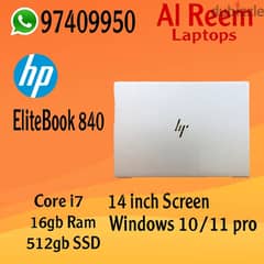 HP ELITEBOOK 840 CORE I7 16GB RAM 512GB SSD 14-INCH SCREEN 0