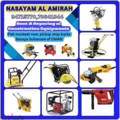 rent, Reparing construction equipment, spare parts, 94715770, 78641944 0