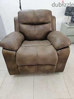leather recliner, 3 comfy positions