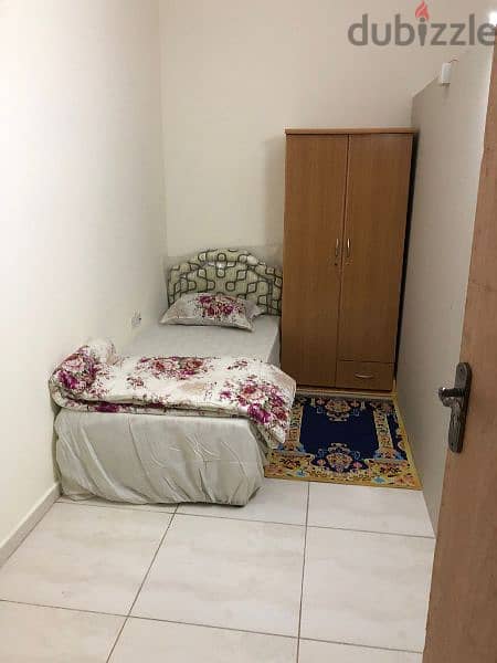 Bed Space Executive Bachelors Fully Furnished for Rent in Ghubra North 9