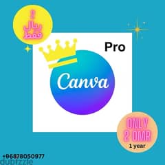 canva pro 1 year 2 rial only