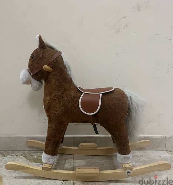 rocking wooden horse 0