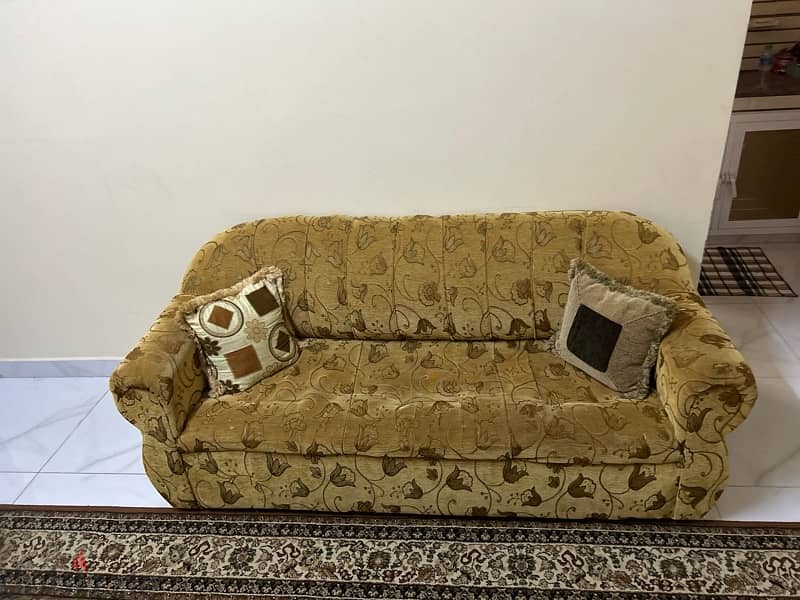 Sofa set (7 people) + coffee table + rug (3x2m) 1
