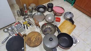 mote than 25 kitchen vessel. Altogether 12 omr only. good condition