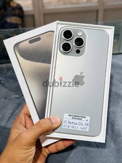 iPhone 15 pro max 256GB - natural titanium - 09-01-2025 apple warranty