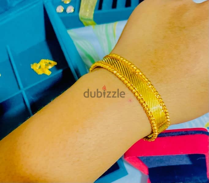 21k Pure Pawnable Gold Bracelet Bangle 2
