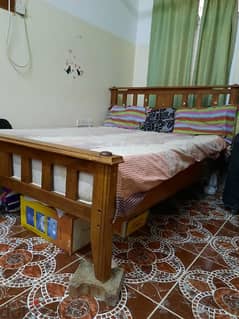 double bed along with mattress