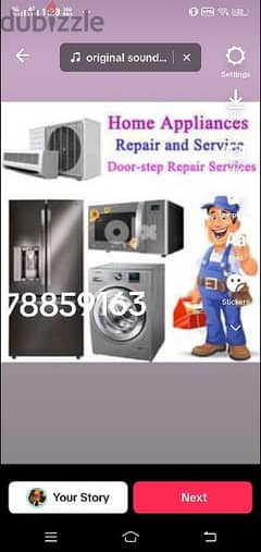 AC refrigerator and washing machine repair service mentinas 0