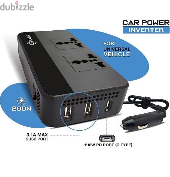 200W Car Power Inverter / Charger 1