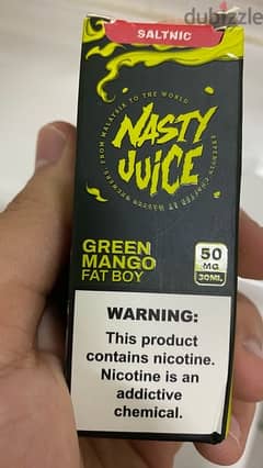 vape juice / nasty juice mango flavour