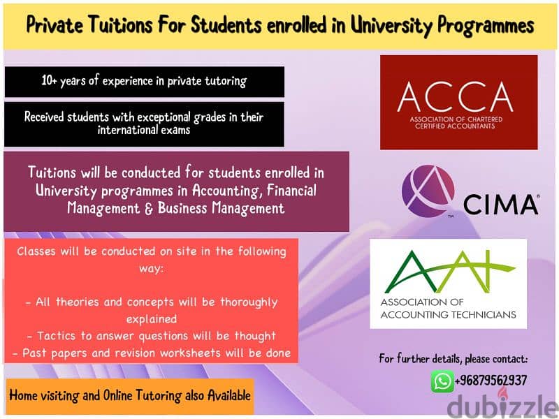 Home visit tutor for Mathematics and Accounting all over Muscat 0